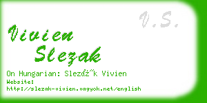 vivien slezak business card